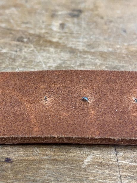 Setting Leather Studs - Leathersmith Designs Inc.