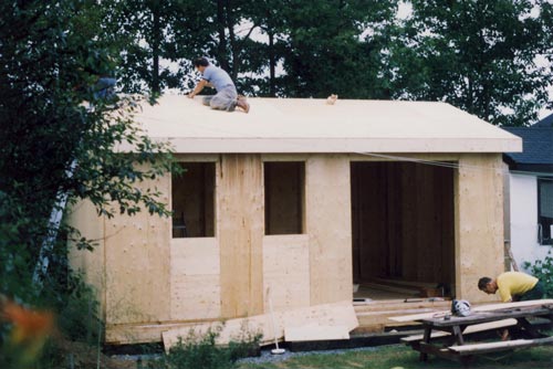 first leather workshop building.