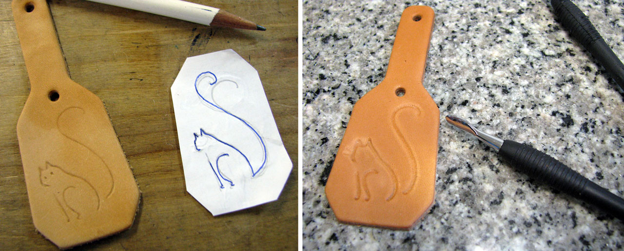 ball point stylus leathercraft tool etching design