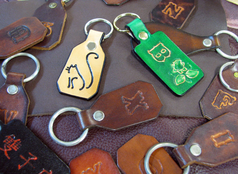 Homemade DIY Leather Keychains - Leathersmith Designs Inc.