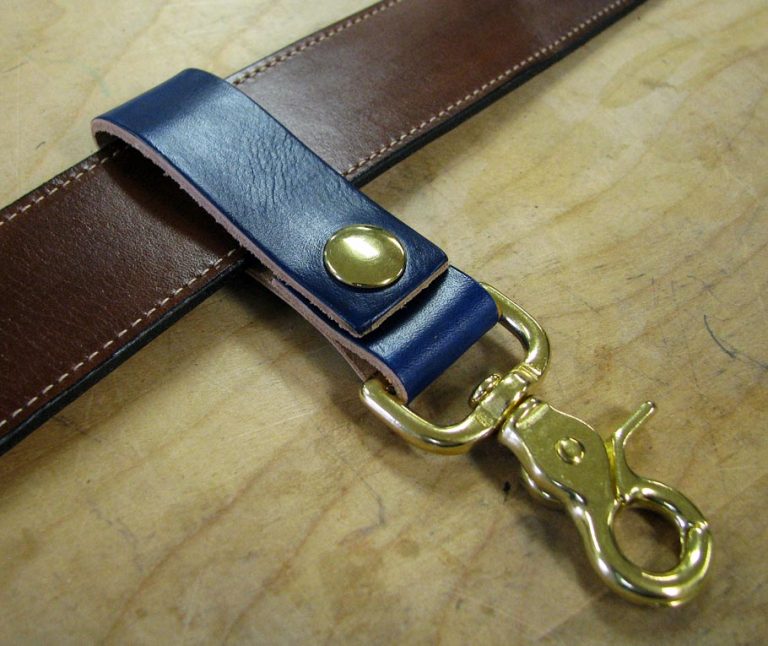 leather belt key clip