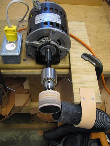 Motorized drum sander