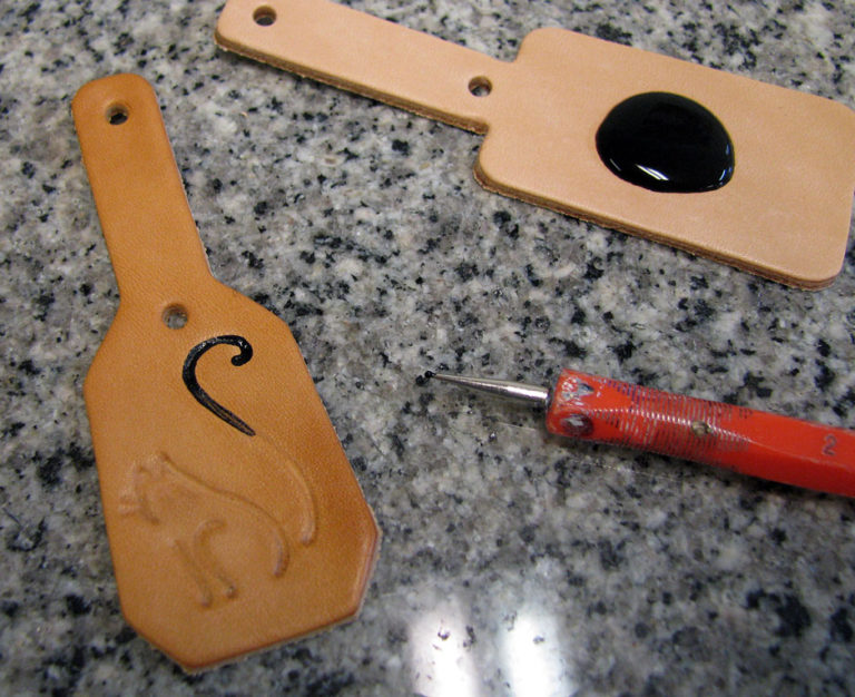 Painting Your Leather Keychain