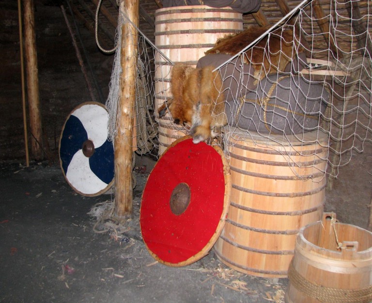 Viking shields and supplies